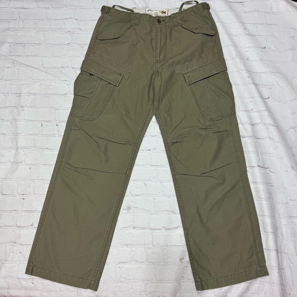 JIMMY’Z Sur Co. rare vintage Y2K Men's Olive Cargo Pants 33x32 cotton twill EUC - Picture 16 of 16